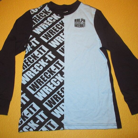 Wreck it Ralph Boys Long Sleeve Tee Size L New w Tags - Picture 1 of 4